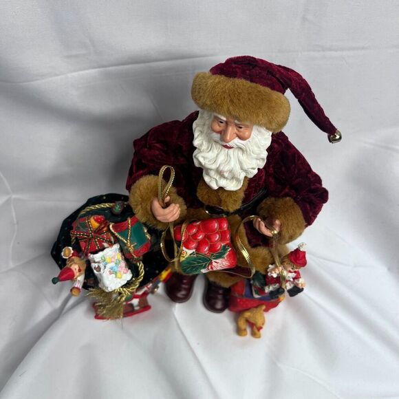 Dillards Trimmings Decor Santa with Gifts Christmas Holiday Figurine - Picture 5 of 6